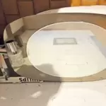 Badezimmerspiegel oval mit Beleuchtung Größe 100 cm mal 60 cm, Zustand wie neu für 60,00 € zu verkaufen.
