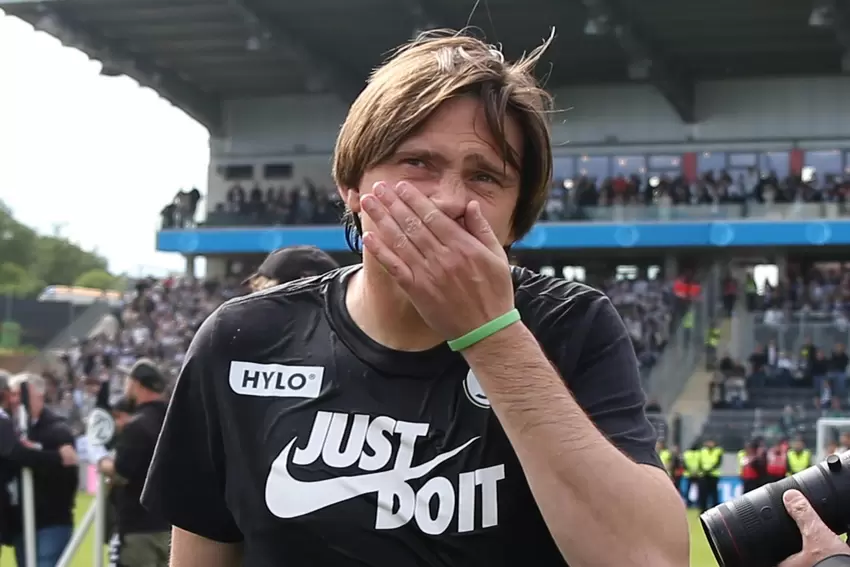 Dann doch emotional: SVE-Coach Vincent Wagner.