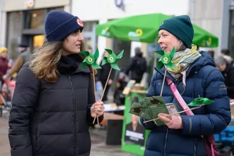 Marie Kollenrott im Wahlkampf