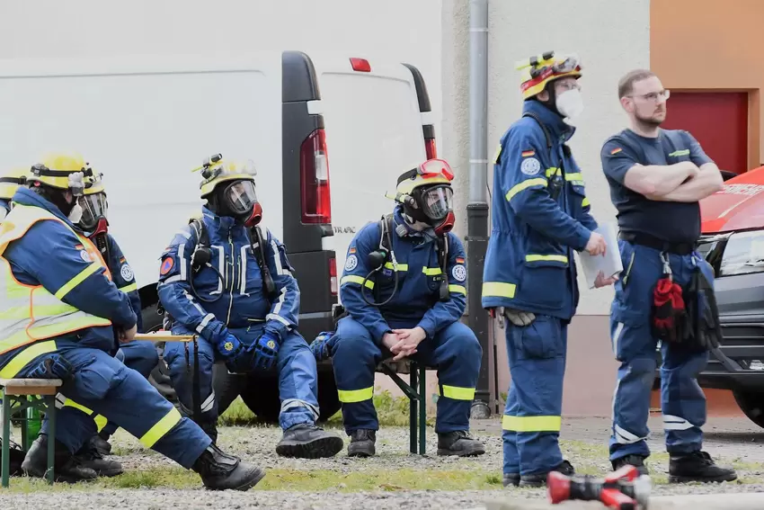 Verdiente Pause: THK-Kräfte aus Kaiserslautern.