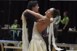 Tamira Cordeiro da Trindade und Ben Kessler beim Turnier in Walldorf. 