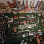 11250754_10_1 TRIX-Anlage mit Dampf-Personenzug, 2 Güterzüge, ADLER-Zug (defekt), 2 große Schienenkreise, elektr. Weichen, Kreuzungen, 2 Trafo