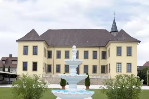 Der Schlossgarten in Fußgönnheim. 