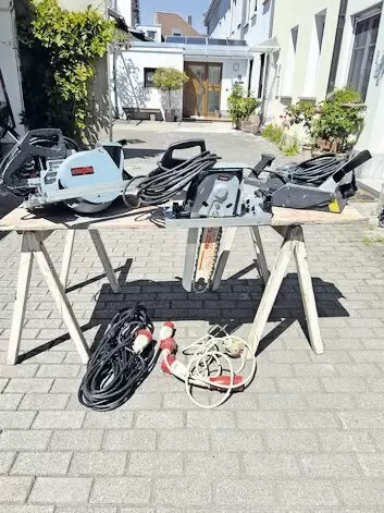 11251932_10_1 Biete Maffel Sattelfräse,Maffel Kettensäge,Holzher Balkenhobel 300 mm, Verlängerungskabel Drehstrom Phasenwechsler.4500 Euro VHB