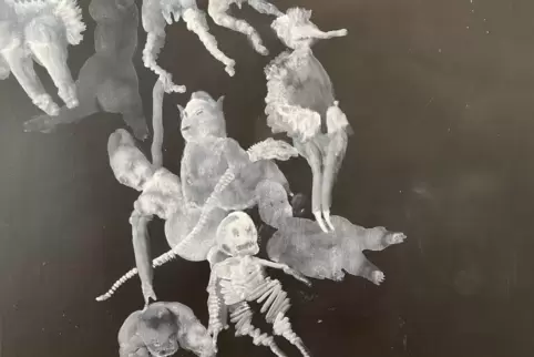 Detail aus Nanne Meyers Großformat „Freier Fall“. 