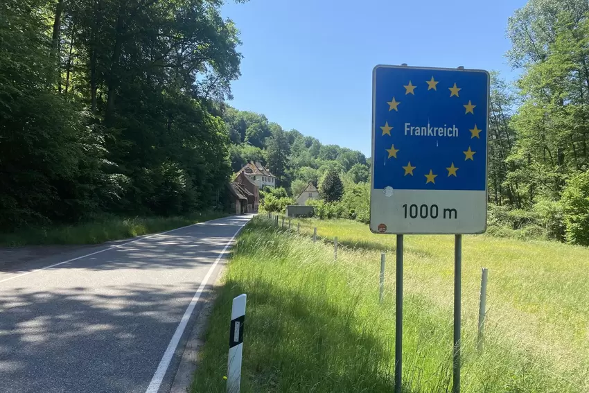Nur ein paar hundert Meter hinter Hirschthal verläuft die Grenze zu Frankreich.