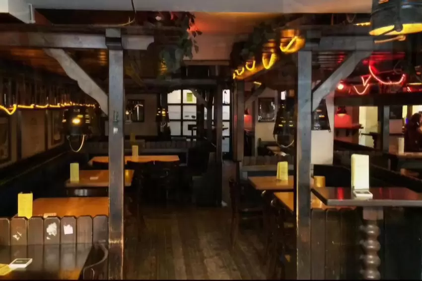 So sah es im Hannenfass vor dem Großbrand aus, ...