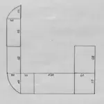 11252772_10_1 Große, flexibel in U- oder L-Form aufstellbare Ladentheke aus 8 Einzelelementen, 300 x 60 cm plus 240 x 40 cm; Korpus Buche Nach