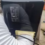 Jetzt an den Sommer denken; mobiles Klimagerät von Clatronic, recht wenig im Einsatz gewesen. Mit Zubehörteilen wie Schlauch und