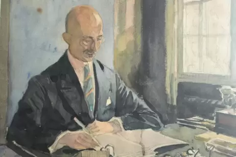 August Härter, Selbstporträt 