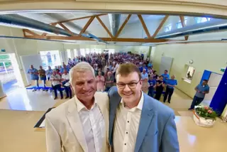 Andreas Müller und sein Nachfolger Philipp Gruber. 