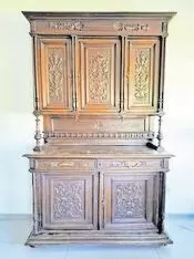 11252828_10_1 Ich verkaufe meinen antiken Schrank aus Eiche, Frankreich ca. 1840. Maße: H 240 cm, B: 150 cm, T: 60cm. Abholpreis: 500 € VHB