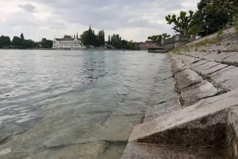 Niedrigwasser Bodensee
