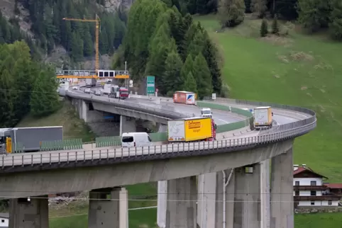 Vor der Sperrung der Brennerautobahn