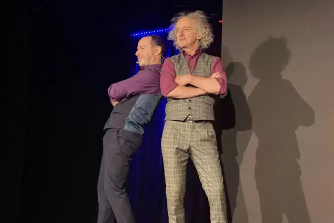 Superheldenwortkünstler: Bernd Blömer (links) und Dirk Tillack mit ihrem Programm »Doppelt Held Besser«.