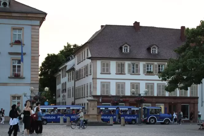 Mit dem Kunstbähnel konnte man sich durch die Stadt chauffieren lassen.