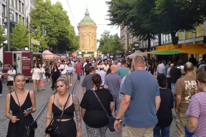 Die Planken sind erneut der Mittelpunkt des Mannheimer Stadtfests.