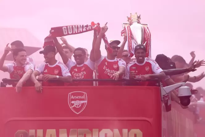 Parade von Arsenal in London