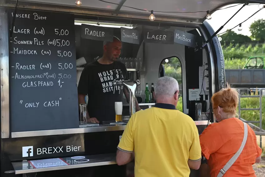 Bier wurde in vielen Variationen angeboten.