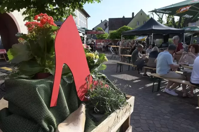 Tolle Deko macht das Ambiente beim Schuhmachermarkt in Hauenstein perfekt.