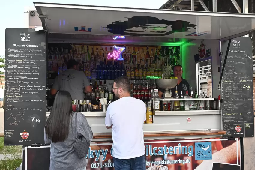 Eine große Auswahl gab es auch am Cocktail-Stand.