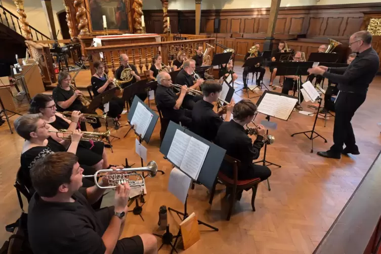 In der Dreifaltigkeitskirche spielte der Posaunenchor Speyer.