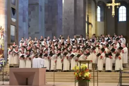 KathedralJugendChor und Domchor am frühen Abend.
