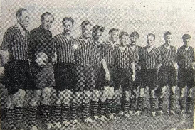 Die VfR-Fußballmannschaft er Saison 1955/56