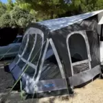 11253511_10_1 Sehr gepflegtes Luft Teilvorzelt von Kampa (Fiesta Air Pro 350) abzugeben. Die Luftschläuche sind dicht und alle Reisverschlüsse