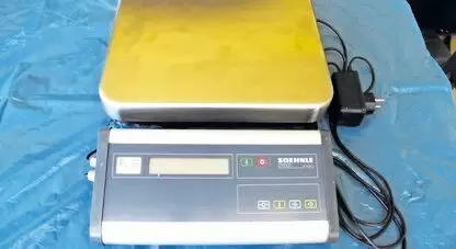 11253543_10_1 Laborwaage / Industriewaage, MIN 0,2 kg, MAX 15 kg, Genauigkeit 10 Gramm, Edelstahl, Wiegeplattform 35x35 cm, Separates Bediente