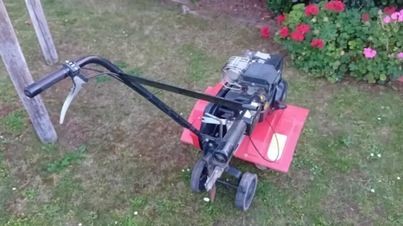 Die angebotene Gartenfräse ist in gutem Zustand, war aber mehrere Jahre nicht mehr in Gebrauch. Deshalb springt sie zur Zeit nic
