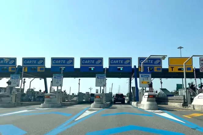 Mautstelle auf italienischer Autobahn