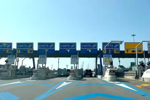 Mautstelle auf italienischer Autobahn
