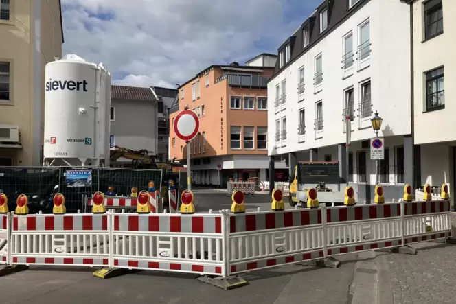 Seit Montagmorgen ist die Laustergasse dicht.