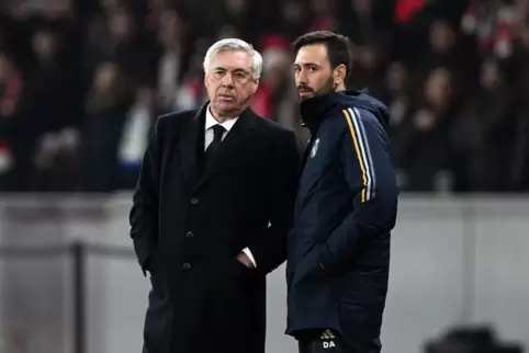 Davide Ancelotti (r) und Carlo Ancelotti 