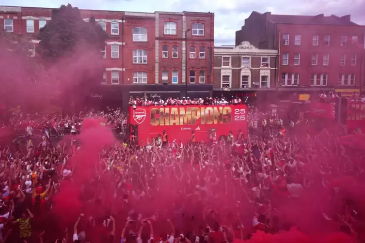 Parade von Arsenal in London