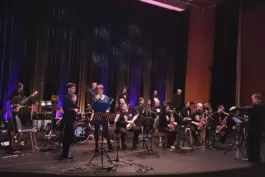 Die Uni BIg Band Kaiserslautern spielte im Audimax.