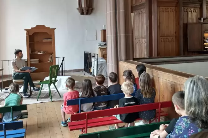 Philipp Roosz beim Familienkonzert.