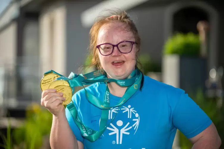 Special Olympics Teilnehmerin Janine Metz