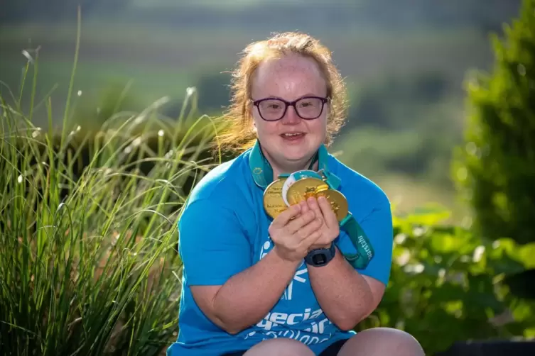 Special Olympics Teilnehmerin Janine Metz