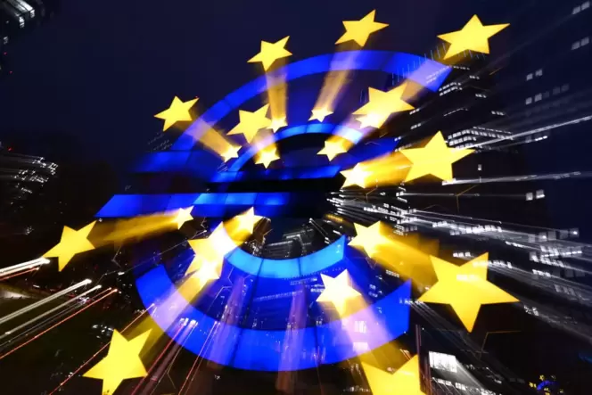 Euro-Skulptur in Frankfurt am Main