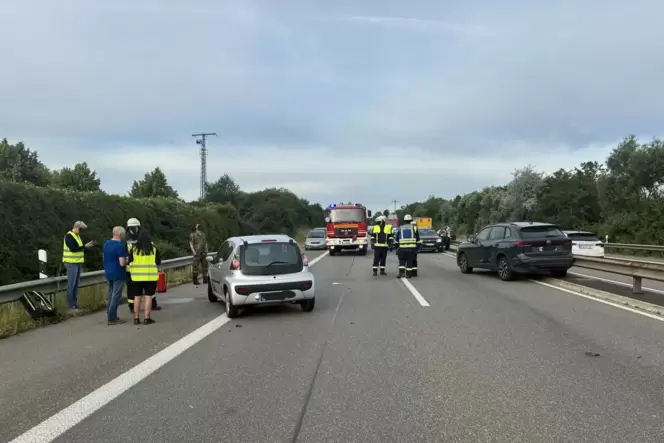 Übersicht an der Unfallstelle.