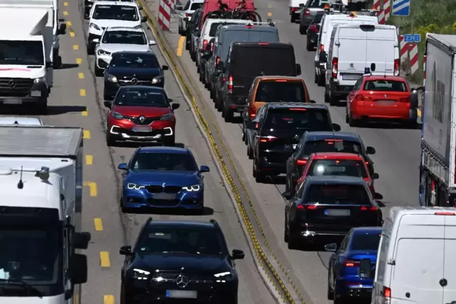 Autobahn 8 Baustelle bei Pforzheim