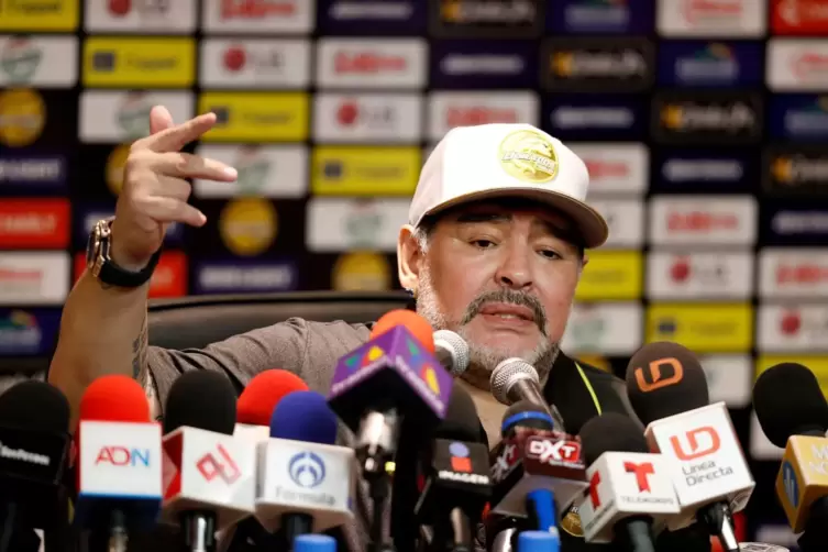 Maradona als Trainer der Dorados in Mexiko