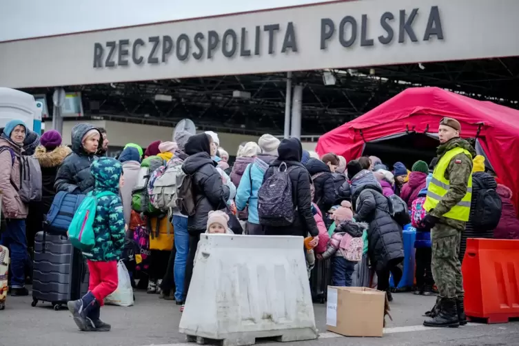 Krieg in der Ukraine - Ukraine-Fl&uuml;chtlinge in Polen