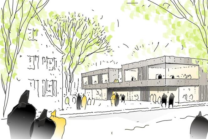 Den Architektenwettbewerb für den geplanten Erweiterungsbau der Maxdorfer Haidwaldschule hat das Büro Löhle Neubauer aus Augsbur
