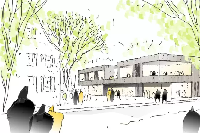 Den Architektenwettbewerb für den geplanten Erweiterungsbau der Maxdorfer Haidwaldschule hat das Büro Löhle Neubauer aus Augsbur