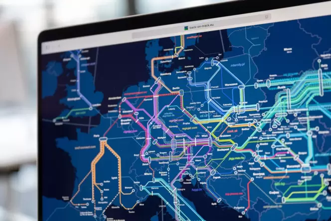 Die Nachtzug-Karte auf back-on-track.eu