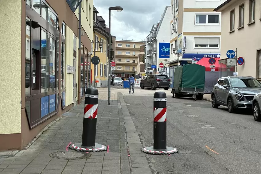 Zufahrtssperren sollen auf dem Strohhutfest für Sicherheit sorgen.