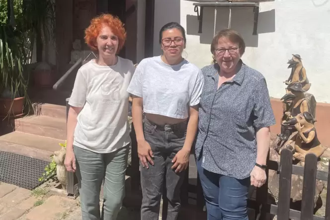 Ein eingespieltes Team: Andrea Siegel, Maria Elena Morales und Lilo Glauner (von links). Morales muss nun das Land verlassen, Gl